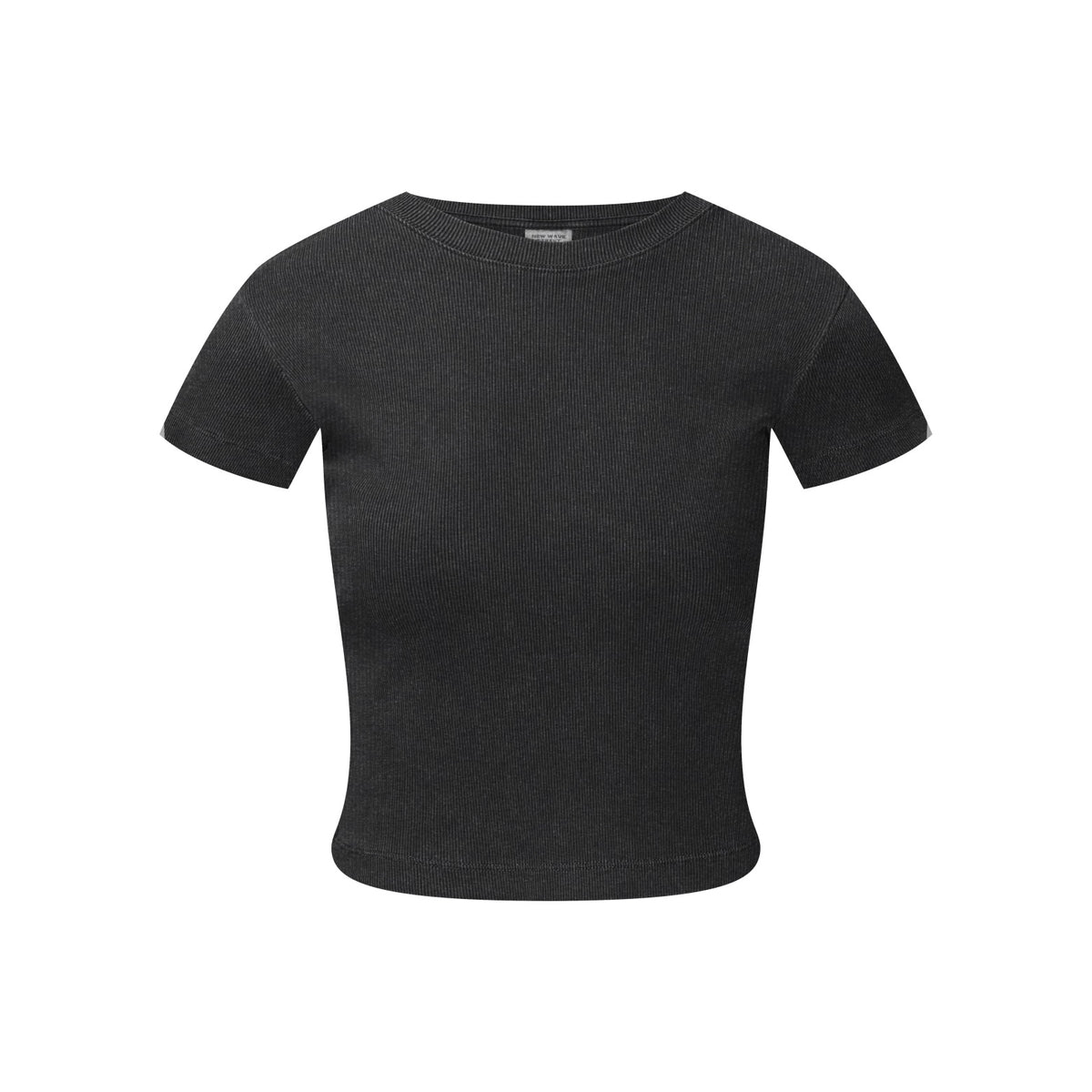 275GSM Women’s Figure-Flattering Straight Shoulder T-shirt Snow wash