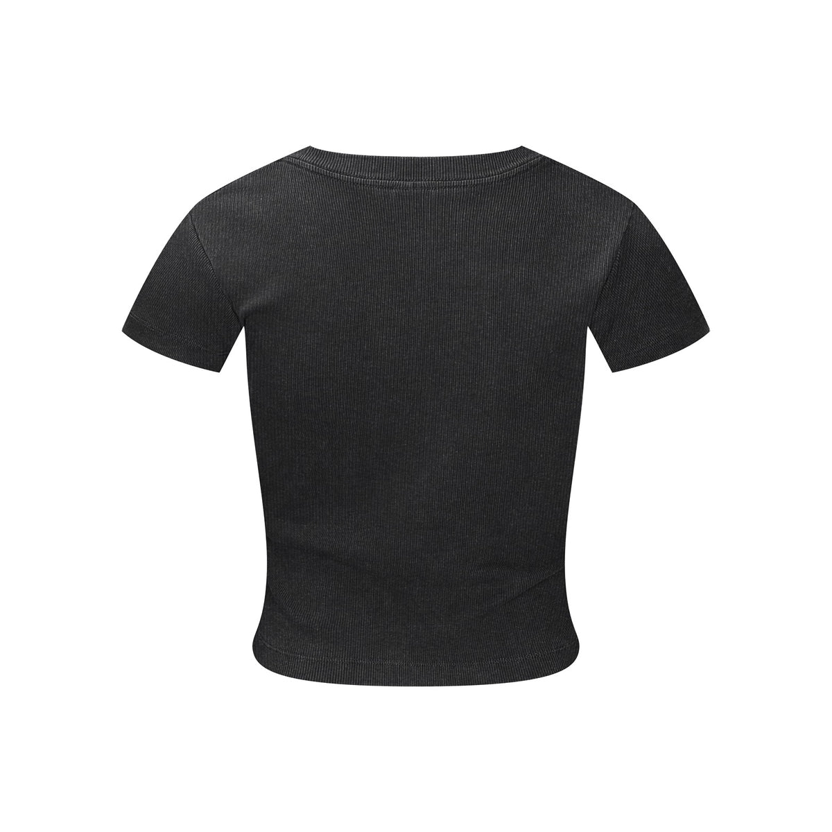 275GSM Women’s Figure-Flattering Straight Shoulder T-shirt Snow wash
