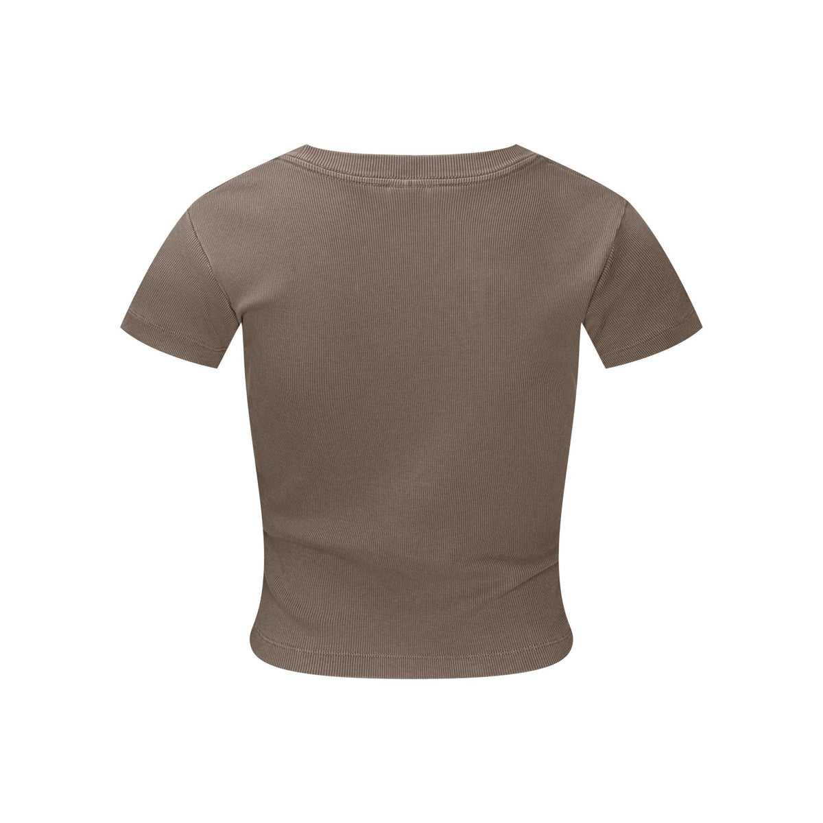 275GSM Women’s Figure-Flattering Straight Shoulder T-shirt Coffee 