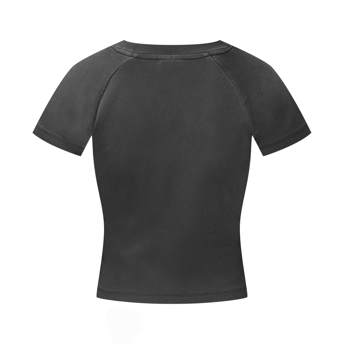 275GSM Women’s Slimming Raglan Short T-shirt Dark gray