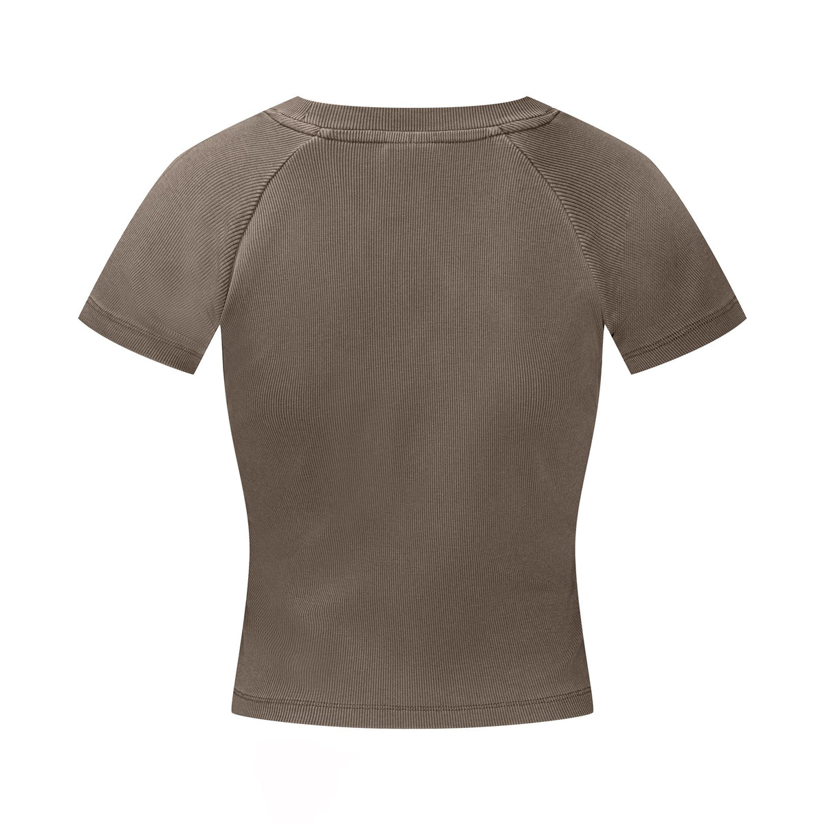 275GSM Women’s Slimming Raglan Short T-shirt Coffee