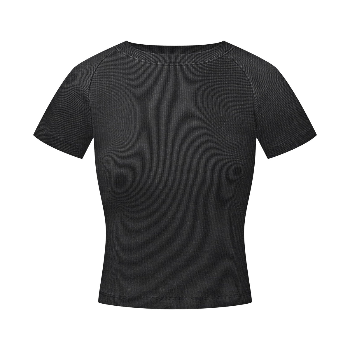 275GSM Women’s Slimming Raglan Short T-shirt Snow wash